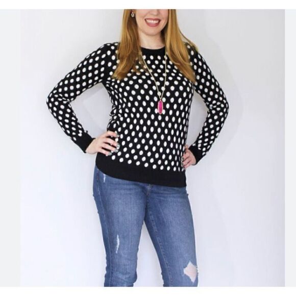 41 Hawthorn Gideon Polka Dot Crewneck Sweater Size Small - Picture 1 of 5
